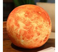 Solar System Toys Educational Space Planets Pillow, Super Cute Sun Plush Soft Pillow, Space Planets Throw Pillows, Earth Sun Planets Plush Stuffed Pillows (G)