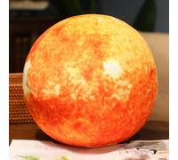 Solar System Toys Educational Space Planets Pillow, Super Cute Sun Plush Soft Pillow, Space Planets Throw Pillows, Earth Sun Planets Plush Stuffed Pillows (A1)