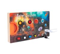Solar System Toys | Interactive Sensory Learning Board Colorful | Travel Games Learning Toy, Eye-Hand Coordination Tool, For Birthdays, Christmas