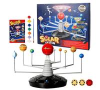 Solar System Toys, STEM Learning LED Projector, 3D Planetary Model, Educational Space Exploration Kit, Science Learning Accessory with Usage for Kids, Boys, Girls, Children, Teens, Kindergarten, Birth