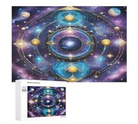 Solar System Wooden Jigsaw Puzzles 1000 Pieces Family Activity Puzzle Educational Games for Adults And Kids Age 12 Years Up （75×50cm）