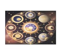 Solar System Wooden Jigsaw Puzzles 1000 Pieces Family Activity Puzzle Educational Games for Adults And Kids Age 12 Years Up （75×50cm）