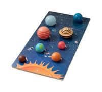 Solar System Wooden Puzzle 45x22.5 Cm/Kids Space Planet Learning Toy