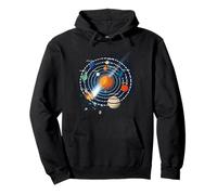 Solar Systems Planets Orbit Educational Astrology Pullover Hoodie