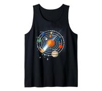 Solar Systems Planets Orbit Educational Astrology Tank Top