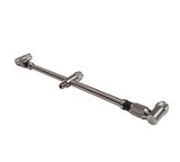 SOLAR TACKLE P1 Adjustable Stainless Steel 3 Rod Buzz Bar for Fishing, Coarse and Carp Fishing Rod Rest, High Performance Carp Fishing Accessories for Rod Stand, Adjustable Width (11")