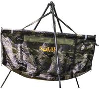 Solar Tackle UnderCover Camo Carp Weigh Sling, Ultra Buoyant Fishing Retainer, Floating Recovery Sling with Camouflage Mesh Sleeve and Reflective Retention Cord