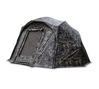 Solar Tackle Undercover Camouflage Camo Brolly System, Perfect for Shelter Fishing, Outdoors, Mozzi Mosquito Mesh, Roll-Back Sides, Water Resistant, Includes Storm Poles