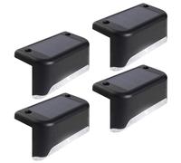 Solar Terrace Light Garden Light LED Stair Light IP44 4000K Set of 4