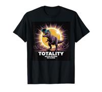 Solar Totality August 12 2026 Funny Dinosaur T-Rex Eclipse T-Shirt