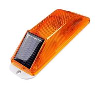 Solar Traffic Signal Light - LED Flashing Traffic Lights, Super Bright Beacon Lamp | Solar Powered Warning Light, Flashing Warning Light for Construction, Road Safety, Flashing LED Traffic Signals