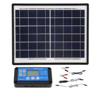 Solar Trickle Charger 20W with Dual USB Outputs & DC 5.5 x 2.1 mm