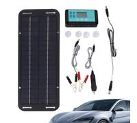 Solar Trickle Charger Car - sl ompact stylish Battery 12V/24V 20W Waterproof, Power Maintainer Accessories, SLA EFB AGM Deep Cycle | Multipurpose Outdoor Indoor Utility