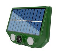 Solar Ultrasonic Animal Repeller Outdoor | IP66 Waterproof Solar Or USB Powered, 20-36.5kHz, 200-300m Range | Motion Activated Red Flash & White Light For Garden Yard Farm Dog Cat Bird