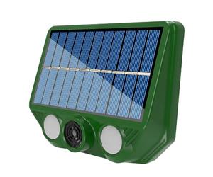 Solar Ultrasonic Animal Repeller Outdoor | IP66 Waterproof Solar Or USB Powered, 20-36.5kHz, 200-300m Range | Motion Activated Red Flash & White Light For Garden Yard Farm Dog Cat Bird