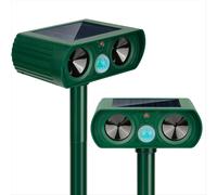 Solar Ultrasonic in Repellent Rat, Squirrel, Deer, Raccoon, Skunk, , Mole,Waterproof with Motion Detector