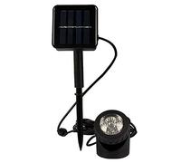 Solar Underwater Pond Light,Waterproof Submersible Lamps Projector Light,6LED Spotlight Fish Tank Light for Garden Pathway Yard Porch Walkway Pool Patio