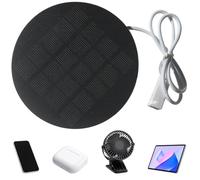 Solar USB Charger | 1.2W 5V Waterproof USB Lightweight Charger - Outdoor Solar Panel | for Camping Fans Travel Home RV Exterior Hunting Phone Backpacks Tents