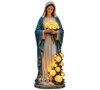 Solar Virgin Mary Statue Outdoor - Garden Sculpture Light Decor,Virgin Mary Yard Statue | for Outside Yard Backyard Patio Porch Deck Landscape Indoor Mantel Holiday Mother's Day
