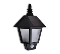 vidaXL Solar Wall Lamps Outdoor Wall Light with Motion Sensor 2 pcs Black