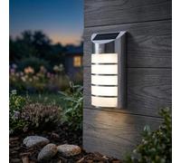 Solar Wall Light with PIR Motion Sensor Warm White LED Outdoor Lamp