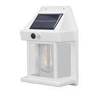 Solar Wall Lights Outdoor, Dusk to Dawn Motion Sensor Waterproof Wall Sconce with 3 Modes for Garden Yard Patio Garage, White