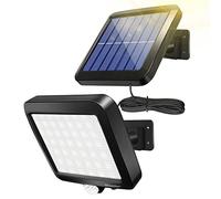 Solar Wall Lights Outdoor with Motion Sensor, 56 LEDs Ultra Bright IP65 Waterproof Separable Solar Porch Light, 16.4 ft Cord Security Light for Patio Yard Deck Garage Driveway Porch Fence