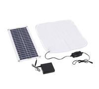 Solar Warmed Blanket for Canines Cats Freezing Includes Photovoltaic Panel and External Battery Transportable Electric Heating Pad for Animals