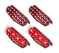 Solar Warning Light,4 Pieces High-Brightness Automotive Alarm Fixture Assemblies,Led Flashing Security Light Solar Powered for Safety Road Construction Signs Cars Construction Sites Vehicles