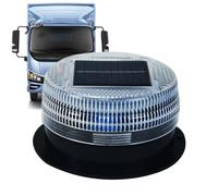 Solar Warning Light - Flashing Safety Beacon Solar Power, LED Technology Vehicle Warning Lamp, Magnetic Signal Indicator The Roof, Waterproof Visual Warning App