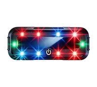 Solar Warning Lights - LED Flashing Vehicle Beacon, Multi Mode emergancy Indicator Lamp, Waterproof Bright Alert Light, Rechargeable Solar Powered Device | Practical Road Safety Tool For Motorcycle