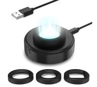 Solar Watch Charger, 8H Timing Off with Men, Women & Square 3 Caps, LED UV Light Fast Charge Eco Driver Watches Compatible for Casio/Tough/Protrek/Seiko/Citizen/Timex/Bering/FANMIS