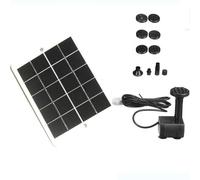 Solar Water Featura Pump, 15 W Adjustable Solar Water Pump, Adjustable Weather for Soil Irrigation Garden Decoration Path Terrace Court Court Bird Bird BAIL