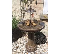 Solar Water Feature Garden Fountain Decorative Centrepiece Statue Decor Ornament