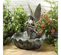 Solar Water Feature Garden Fountain Decorative Centrepiece Statue Decor Ornament