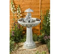 Solar Powered Umbrella Fountain Stone Effect Water Feature 1170420RL
