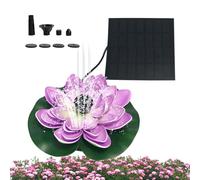 Solar Water Fountain, Leaf Outdoor Fountain, Solar Floating Powered Fountains with Nozzles, Artificial Bird Bath Powered Features Fountains, Garden Decor for Ponds, Fish Tank, Aquarium