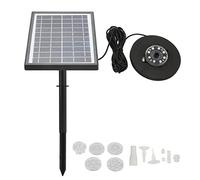 Solar Water Fountain Pump Kit Outdoor with Battery LED Light Floating Split Type DC8V