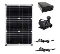 Solar Water Fountain Pump Kit, Solar Panel Powered 30W 800L/H DC 12V Low Noise Garden Brushless Water Pump Kits for Garden/Swimming Pool/Fish Tank/Pond/Aquarium
