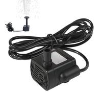 Solar Water Fountain Pump, Mini Solar Fountain Pump with 1.5m Power Cord, Brushless Mini Submersible for Aquarium Fish Tank Birdbath (No Solar Panel)