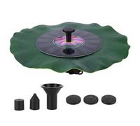 Solar Water Fountain Pump with Multiple Nozzles, 7V 1.4W, 28.5cm - Quiet Brushless Motor, Easy Installation, Ideal for Bird Bath Fountains