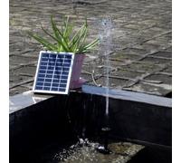 Solar Water Kit 5W DC Fountain for Bird Bath, Quick 150L/H Flow Adjustable Spray Height, for Ideal Garden Pond Rockery Aquarium