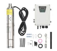 Solar Water Pump, DC Submersible Pump for Deep Wells, High Flow Bore Hole Pump for Irrigation, Livestock, Garden and Remote Water Supply