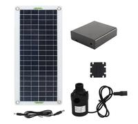 Solar Water Pump Kit, 30W Polycrystalline Silicon, 800L Per Hour, Portable Size - Energy Saving, Easy Installation, Ideal for RV, Greenhouse, Camping