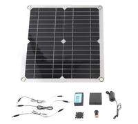 Solar Water Pump Kit 50W Solar Panel 22W Water Fountain Pump with Battery Box Timing Controller DC12V
