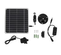 Solar Water Pump Kit with Battery Storage, 50W Panel for 24H Operation, 800L/H High Output, Ideal for Garden Ponds, Fish Tanks, Bird Baths & Outdoor Water Features
