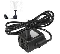 Solar Water Pump Mini Solar Fountain Pump Quiet Solar Pump with 1.5m Line for Water Feature Garden Floating Pond Pump Spraying Distance 1.5m for Aquarium No Solar Panel, Solar Pump for Water Feature