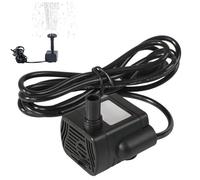 Solar Water Pump Mini Solar Fountain Pump Quiet with 1.5m Line for Water Feature Garden Floating Pond Spraying Distance 1.5m for Aquarium No Panel, Fountain