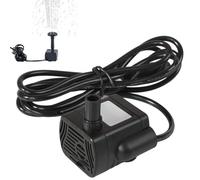 Solar Water Pump Mini Solar Fountain Pump Quiet with 1.5m Line for Water Feature Garden Floating Pond Spraying Distance 1.5m for Aquarium (No Panel)