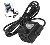 Solar Water Pumps 3W, DC 22V-24V Mini Solar Fountain Pumps with 300L/H Capacity and 4.9ft Spraying Distance, Quiet Waterproof Water Feature Pump for Aquarium and Garden, No Panel